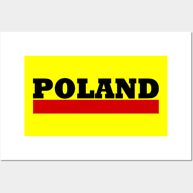 Poland Flag Wall Art by Milaino